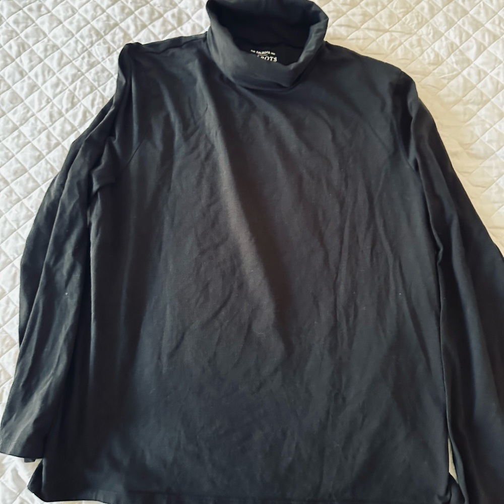 Women’s Black Turtleneck T Shirt